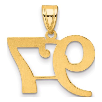 14K Yellow Gold Number 97 Pendant – view 4