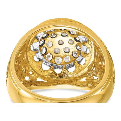 Men's 14K Two-Tone Gold Diamond Ring Mounting – view 8
