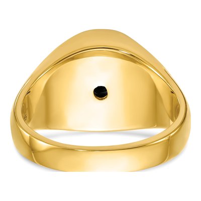 Men's 14K Yellow Gold Onyx Masonic Ring – view 5