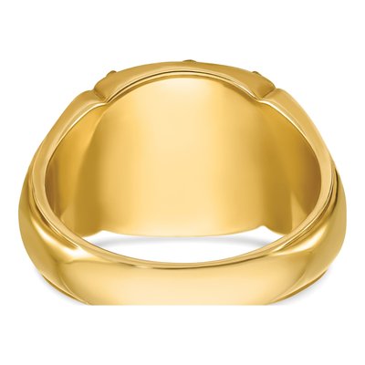 Men's 14K Yellow Gold Knights Templar Masonic Ring – view 6