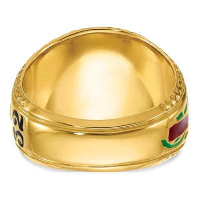 Men's 14K Two-Tone Gold 1/4 ct tw Diamond Scottish Rite Masonic Ring – view 7
