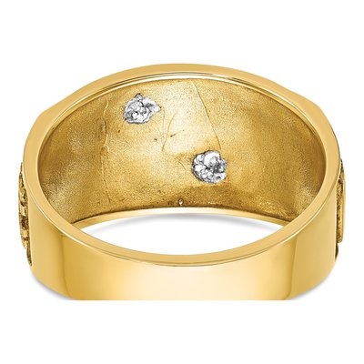 Men's 10K Two-Tone Gold Shriner's Masonic Ring – view 5