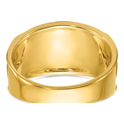 Men's 14K Two-Tone Gold 1/7 ct tw Diamond Masonic Ring – view 5