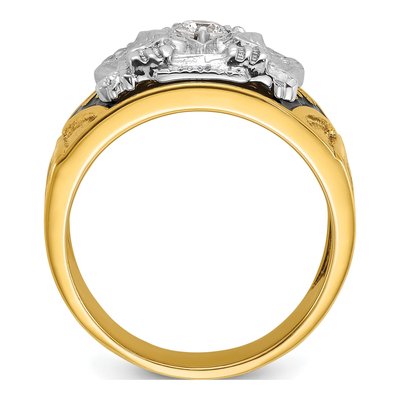 Men's 14K Two-Tone Gold Diamond 32nd Degree Masonic Ring Mounting – view 2