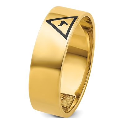 Men's 10K Yellow Gold Masonic Ring – view 6