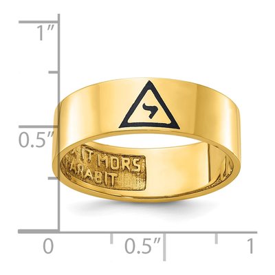Men's 10K Yellow Gold Masonic Ring – view 8