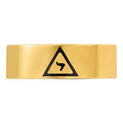 Men's 14K Yellow Gold Masonic Ring – view 5
