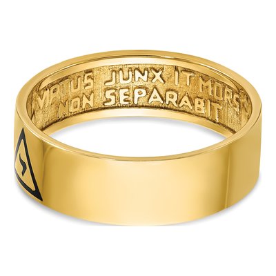Men's 14K Yellow Gold Masonic Ring – view 8