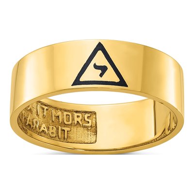 Men's 14K Yellow Gold Masonic Ring