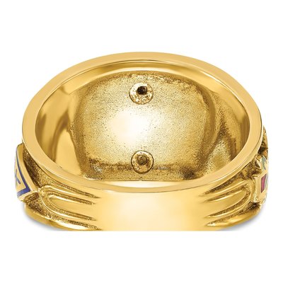Men's 14K Two-Tone Gold 33rd Degree Masonic Ring – view 7