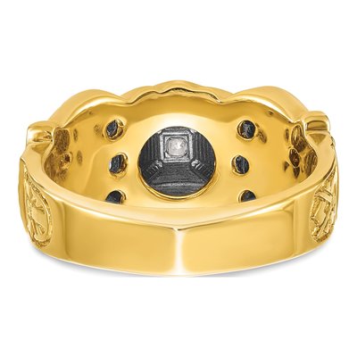 Men's 14K Two-Tone Gold Shriner's Masonic Ring Mounting – view 7