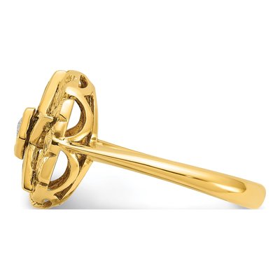 14K Yellow Gold Eastern Star Masonic Ring – view 4