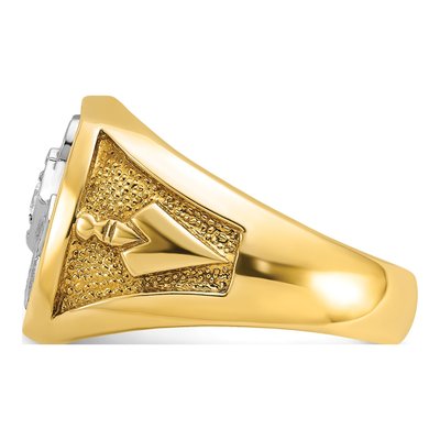 Men's 14K Yellow Gold Masonic Ring Mounting – view 5