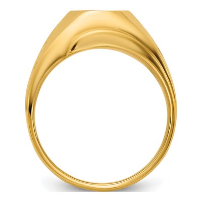 Men's 14K Yellow Gold Blue Lodge Masonic Ring Mounting – view 2