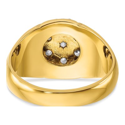 Men's 14K Two-Tone Gold Diamond Cluster Ring Mounting – view 8