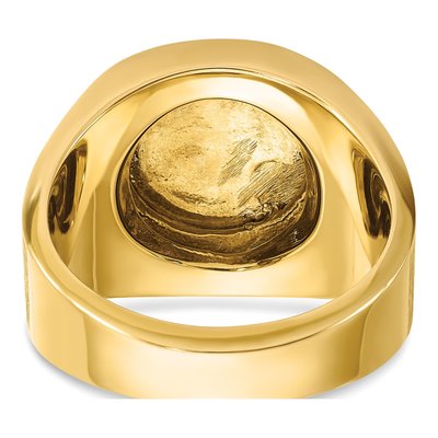 Men's 14K Two-Tone Gold Diamond Cluster Ring Mounting – view 7