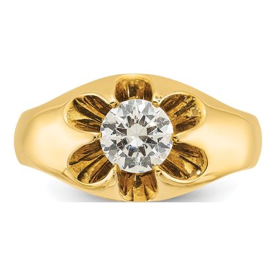 Men's 10K Yellow Gold Diamond Ring Mounting – view 4
