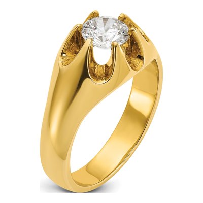 Men's 10K Yellow Gold Diamond Ring Mounting – view 6