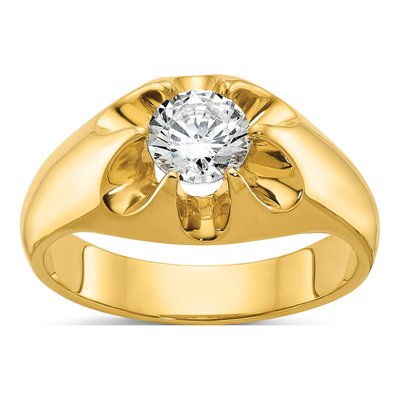 Men's 10K Yellow Gold Diamond Ring Mounting