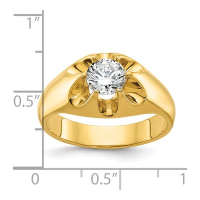 Men's 14K Yellow Gold 1 ct tw Lab-Grown Diamond Ring – view 8