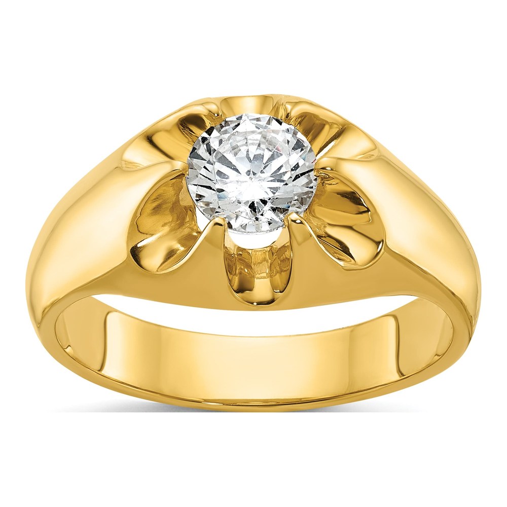 Men's 14K Yellow Gold 1 ct tw Lab-Grown Diamond Ring