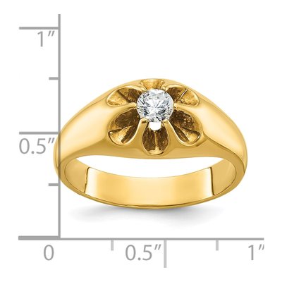 Men's 10K Yellow Gold Diamond Ring Mounting – view 3