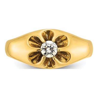 Men's 10K Yellow Gold Diamond Ring Mounting – view 6