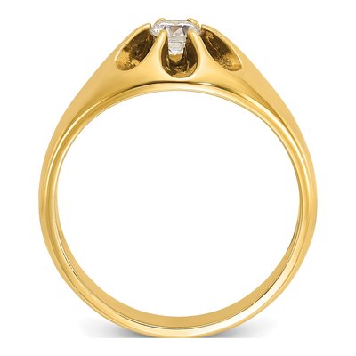 Men's 14K Yellow Gold Diamond Ring Mounting – view 2