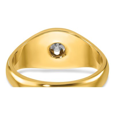 Men's 14K Yellow Gold Diamond Ring Mounting – view 7