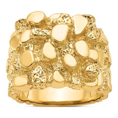 Men's 10K Yellow Gold Nugget Ring