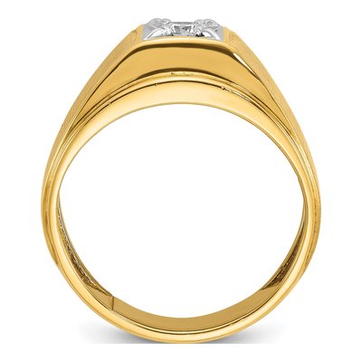 Men's 10K Two-Tone Gold Diamond Ring Mounting – view 2