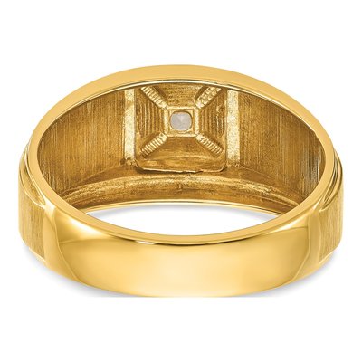 Men's 10K Two-Tone Gold Diamond Ring Mounting – view 5