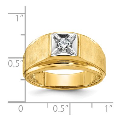 Men's 10K Two-Tone Gold Diamond Ring Mounting – view 8