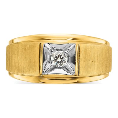 IB Goodman 14K Two-Tone Men's Diamond Ring – view 6