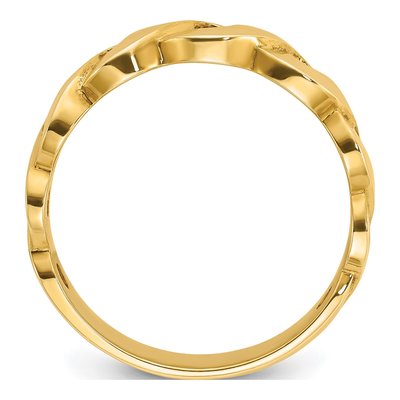 Men's 14K Yellow Gold Infinity Ring – view 2