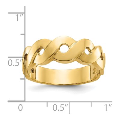 Men's 14K Yellow Gold Infinity Ring – view 3