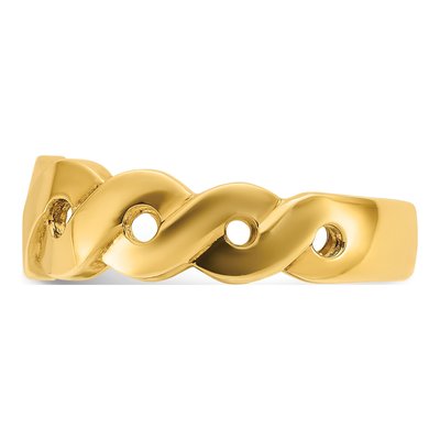 Men's 14K Yellow Gold Infinity Ring – view 5