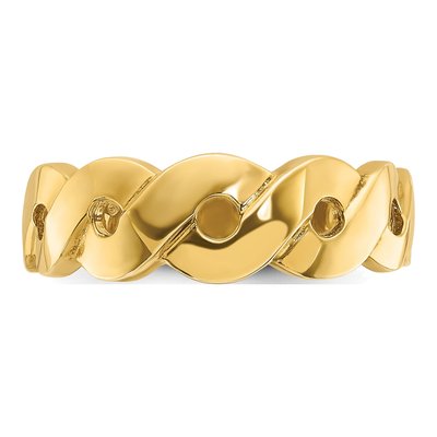 Men's 14K Yellow Gold Infinity Ring – view 6