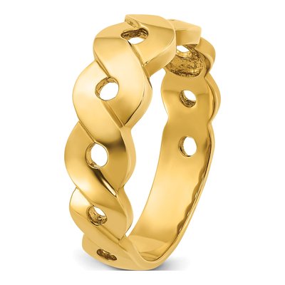 Men's 14K Yellow Gold Infinity Ring – view 8