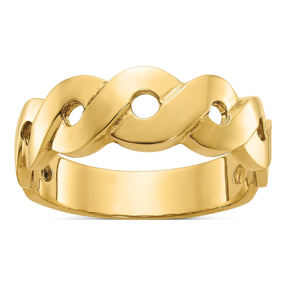 Men's 14K Yellow Gold Infinity Ring