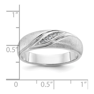 IBGoodman 14K White Gold Men's Diamond Ring – view 3