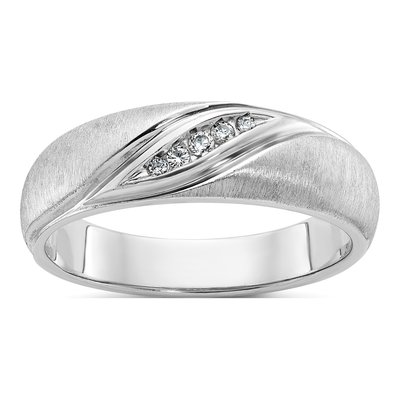 IBGoodman 14K White Gold Men's Diamond Ring
