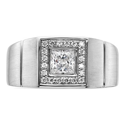 Men's 14K White Gold 1 ct tw Lab-Grown Diamond Ring – view 5