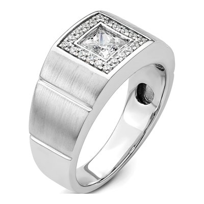 Men's 14K White Gold 1 ct tw Lab-Grown Diamond Ring – view 7