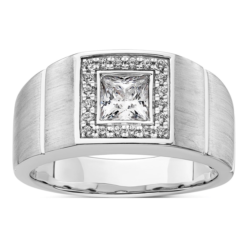 Men's 14K White Gold 1 ct tw Lab-Grown Diamond Ring