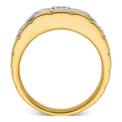 Men's 14K Two-Tone Gold 1 3/8 ct tw Lab-Grown Diamond Two Tone Ring – view 3