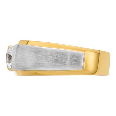 Men's 14K Two-Tone Gold 3/4 ct tw Lab-Grown Diamond Ring – view 4