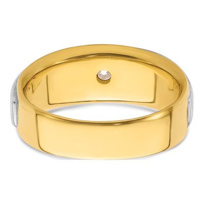 Men's 14K Two-Tone Gold 3/4 ct tw Lab-Grown Diamond Ring – view 6