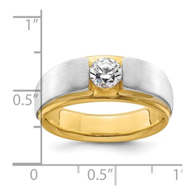 Men's 14K Two-Tone Gold 3/4 ct tw Lab-Grown Diamond Ring – view 8