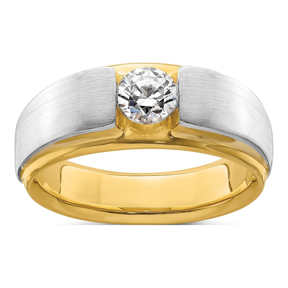 Men's 14K Two-Tone Gold 3/4 ct tw Lab-Grown Diamond Ring